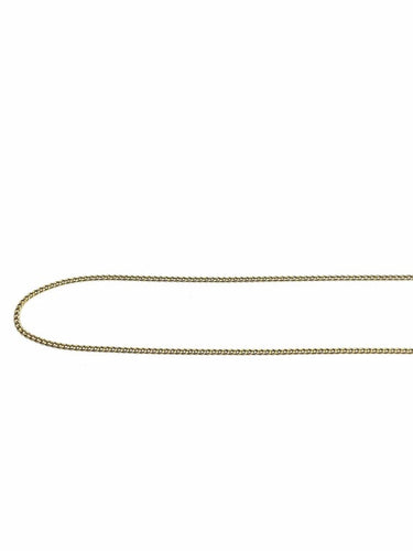 Collier Chaîne maille gourmette en or jaune 18 carats 43,5 cm 58 Facettes
