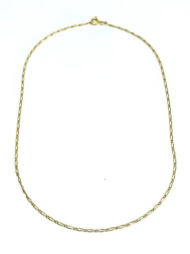 Collier Chaîne maille cheval en or jaune 18 carats 58 Facettes