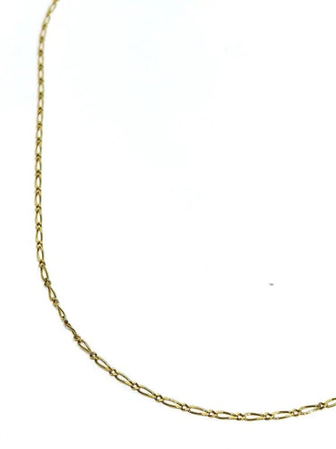 Collier Chaîne maille cheval en or jaune 18 carats 58 Facettes