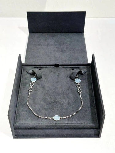 Collier David Yurman - Sautoir en argent 925 et calcédoines 58 Facettes