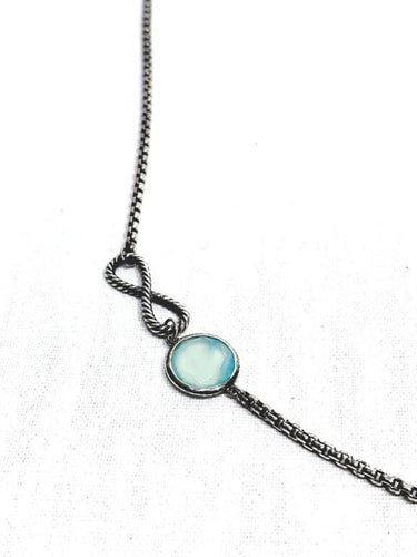 Collier David Yurman - Sautoir en argent 925 et calcédoines 58 Facettes
