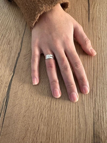 Bague 52 Dinh Van Serrure - Bague en or blanc et diamant 58 Facettes