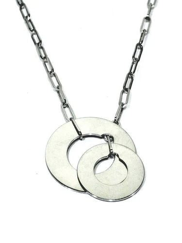 Collier Dinh Van Cible - Collier en or blanc 18 carats 58 Facettes