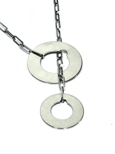 Collier Dinh Van Cible - Collier en or blanc 18 carats 58 Facettes