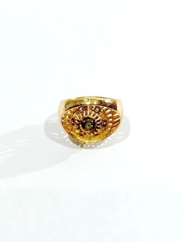 Bague 57 Bague ajourée en or rose 18 carats et diamants 58 Facettes