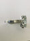 Bague 55 Bague en or blanc 18 carats sertie d’une aigue-marine 58 Facettes 598291