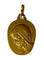 Pendentif Médaille de baptême - Pendentif en or jaune 18 carats 58 Facettes