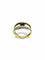 Bague 57 Bague en or jaune et blanc 18 carats avec saphir et diamants 58 Facettes 664056