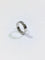 Bague 47.5 Alliance large en or blanc 18 carats 58 Facettes