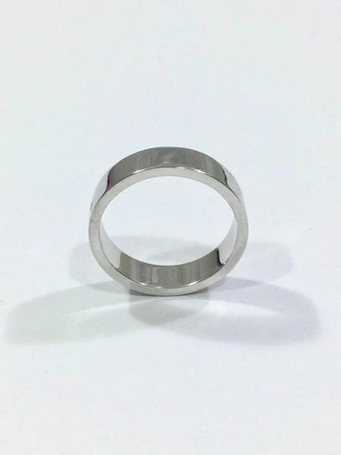 Bague 47.5 Alliance large en or blanc 18 carats 58 Facettes