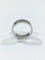 Bague 47.5 Alliance large en or blanc 18 carats 58 Facettes
