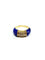 Bague 52 Bague en or jaune 18 carats avec lapis-lazuli et diamants 58 Facettes 87543