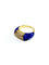Bague 52 Bague en or jaune 18 carats avec lapis-lazuli et diamants 58 Facettes 87543