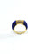 Bague 52 Bague en or jaune 18 carats avec lapis-lazuli et diamants 58 Facettes 87543