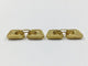 Boutons de manchette Boutons de manchette trapèzes en or jaune 18 carats 58 Facettes 950860