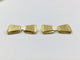 Boutons de manchette Boutons de manchette trapèzes en or jaune 18 carats 58 Facettes 950860