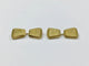 Boutons de manchette Boutons de manchette trapèzes en or jaune 18 carats 58 Facettes 950860