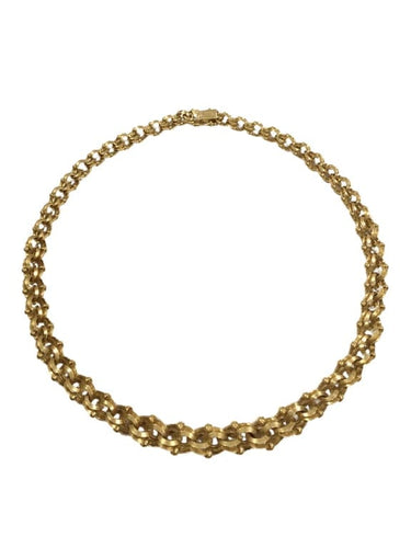 Collier Collier maille entrelacée en or rose 18 carats 58 Facettes 941194