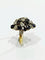 Bague 56.5 Bague en or jaune 18 carats à diamants et saphirs poire 58 Facettes