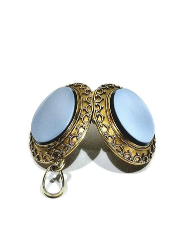 Pendentif Pendentif médaillon photo en or jaune 18 carats et onyx 58 Facettes 940723
