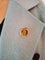 Broche Broche en or rose et blanc 18 carats et œil de tigre, diamants 58 Facettes