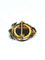 Broche Broche en or rose et blanc 18 carats et œil de tigre, diamants 58 Facettes