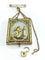 Pendentif Broche médaillon - Broche en or rose 18 carats et verre églomisé 58 Facettes 3055/1