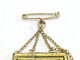 Pendentif Broche médaillon - Broche en or rose 18 carats et verre églomisé 58 Facettes 3055/1