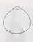 Collier Chaîne maille forçat en or blanc 18 carats 58 Facettes