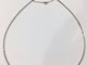 Collier Chaîne maille forçat en or blanc 18 carats 58 Facettes