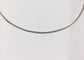 Collier Chaîne maille forçat en or blanc 18 carats 58 Facettes