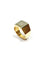 Bague 53 Bague chevalière en or rose 18 carats pavée de diamants 58 Facettes 934506