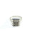 Bague 54 Bague pavée de 9 diamants en or blanc 18 carats 58 Facettes