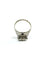 Bague 54 Bague pavée de 9 diamants en or blanc 18 carats 58 Facettes