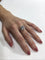 Bague 54 Bague pavée de 9 diamants en or blanc 18 carats 58 Facettes