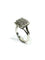 Bague 54 Bague pavée de 9 diamants en or blanc 18 carats 58 Facettes