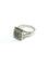 Bague 54 Bague pavée de 9 diamants en or blanc 18 carats 58 Facettes