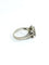 Bague 54 Bague pavée de 9 diamants en or blanc 18 carats 58 Facettes