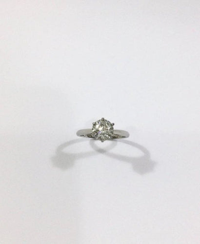 Bague 55 Mauboussin - Bague solitaire en platine et diamant 1,54 ct 58 Facettes