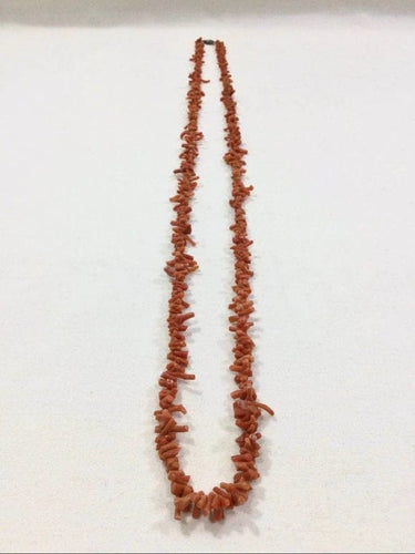 Collier Sautoir en corail rouge 58 Facettes