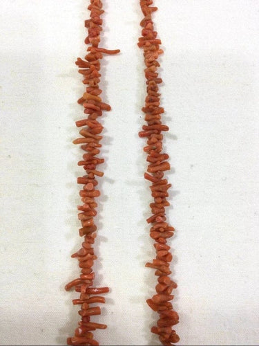Collier Sautoir en corail rouge 58 Facettes