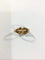 Bague 59 Bague en or rose 18 carats sertie d’un diamant brillant 58 Facettes