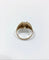 Bague 59 Bague en or rose 18 carats sertie d’un diamant brillant 58 Facettes