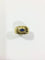 Bague 54 Bague en or jaune 18 carats avec saphir et diamants 58 Facettes