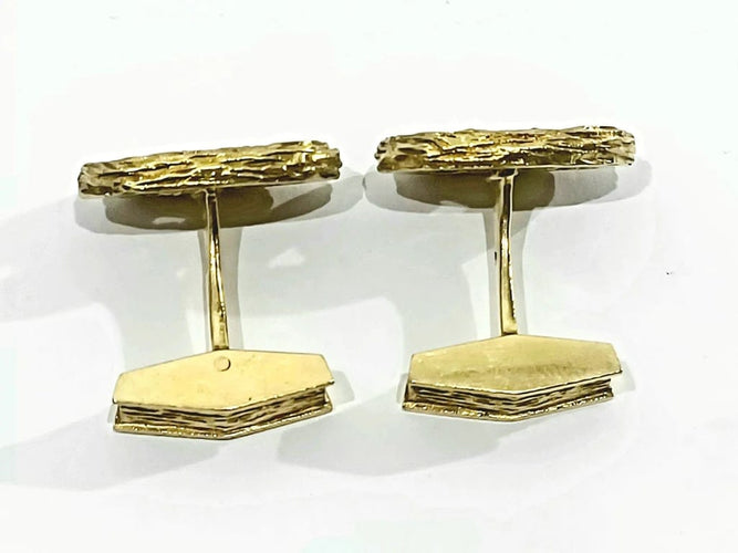 Boutons de manchette Boutons de manchette en or jaune 18 carats 58 Facettes 3083/1