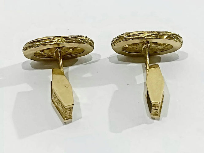 Boutons de manchette Boutons de manchette en or jaune 18 carats 58 Facettes 3083/1
