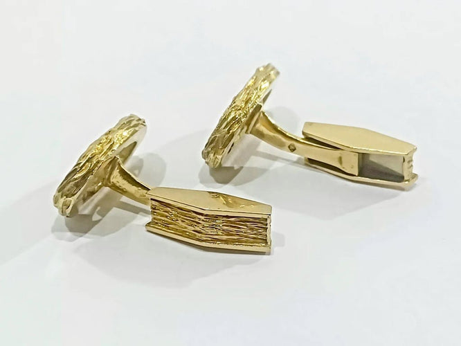 Boutons de manchette Boutons de manchette en or jaune 18 carats 58 Facettes 3083/1