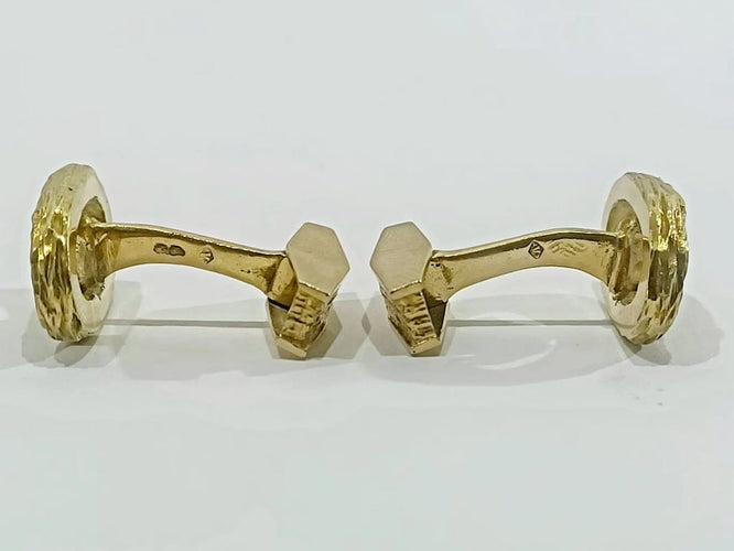 Boutons de manchette Boutons de manchette en or jaune 18 carats 58 Facettes 3083/1