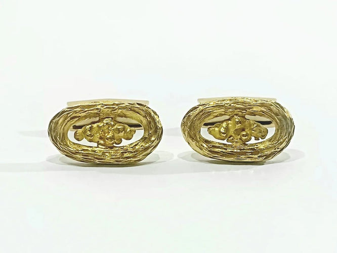 Boutons de manchette Boutons de manchette en or jaune 18 carats 58 Facettes 3083/1