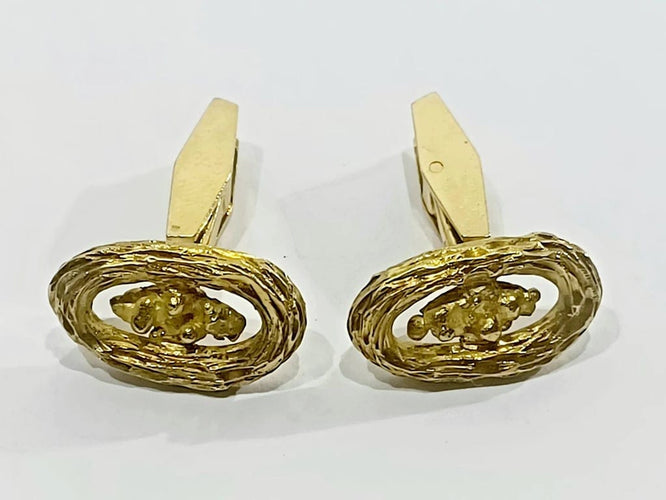Boutons de manchette Boutons de manchette en or jaune 18 carats 58 Facettes 3083/1